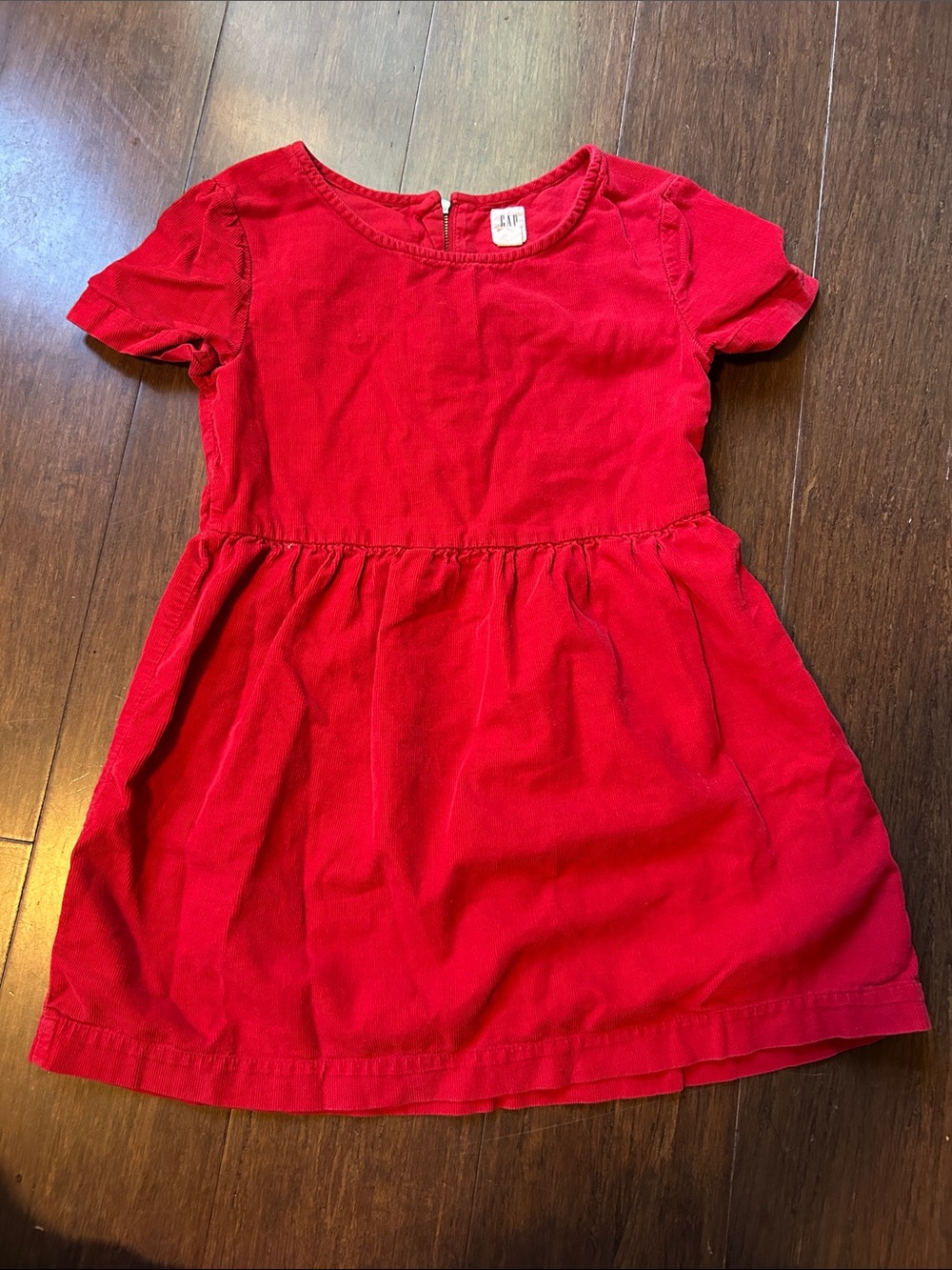 GAP Red Short Sleeve Girls Casual Dress